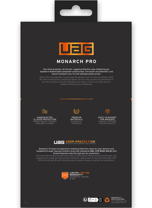 UAG iPhone 16 Pro MAX Case Monarch PRO (MagSafe)